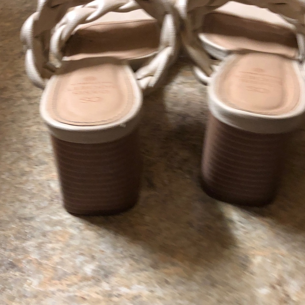 Oasis Braided Double-Strap Slide Mules - Cream - Picture 4 of 6